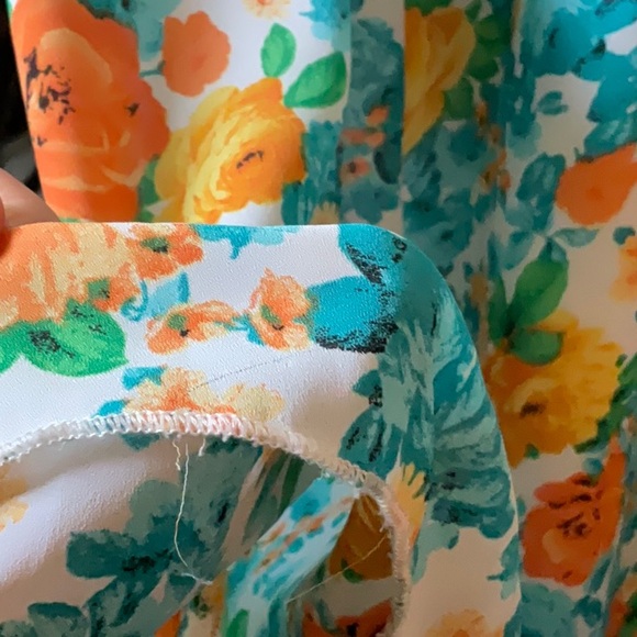 Lularoe Orange and blue Floral Maxi Women’s Skirt Size Medium - Picture 7 of 13